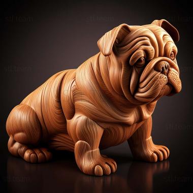 3D model Toy Bulldog dog (STL)